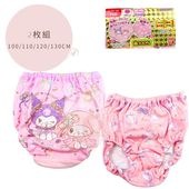 プレミアムカラーショーツ2枚組A　サンリオキャラクターズ ショーツ 女子 綿100％ プレミアム ラメプリント A柄 2枚組|キャラクター用品