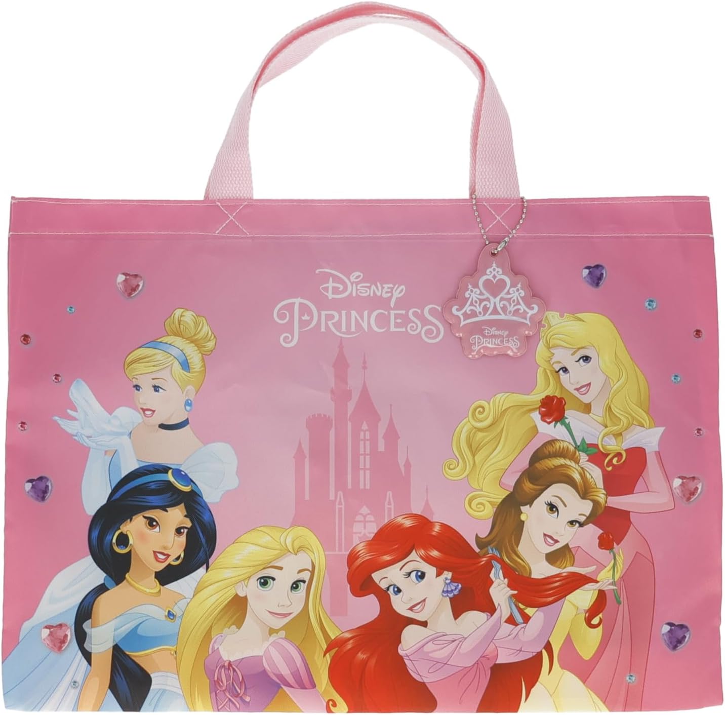 [レッスンバッグ] プリンセス エレガントジェム 手提げ袋 入園入学グッズ 入園入学準備 保育園 幼稚園 小学校 女の子 キャラクター 撥水 3065019100