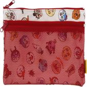 アンパンマン ダブルファスナーポーチ オールスター柄・赤 P 伊藤産業 かわいい 小物入れ 貴重品 ANC-1300 キャラクター やなせたかし ギフト プレゼント|キャラクター用品