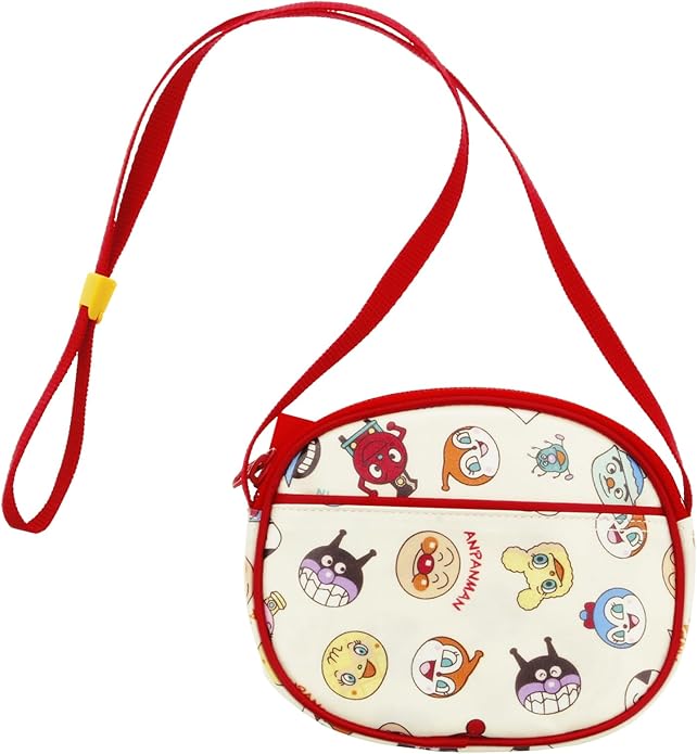 アンパンマン オールスター柄ポシェット ANC-1803 ANPANMAN 約12×15.5×5.5cm 日本製 アイボリー