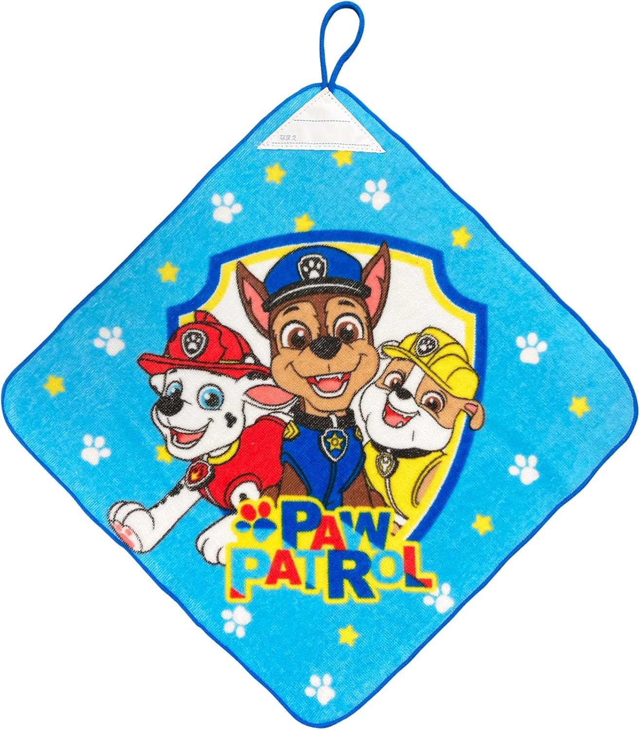 林(Hayashi) ループ付ハンドタオル 約34×34cm パウパトロール スマイルフェイス WO458600 入園入学準備 保育園 幼稚園 小学校 女の子