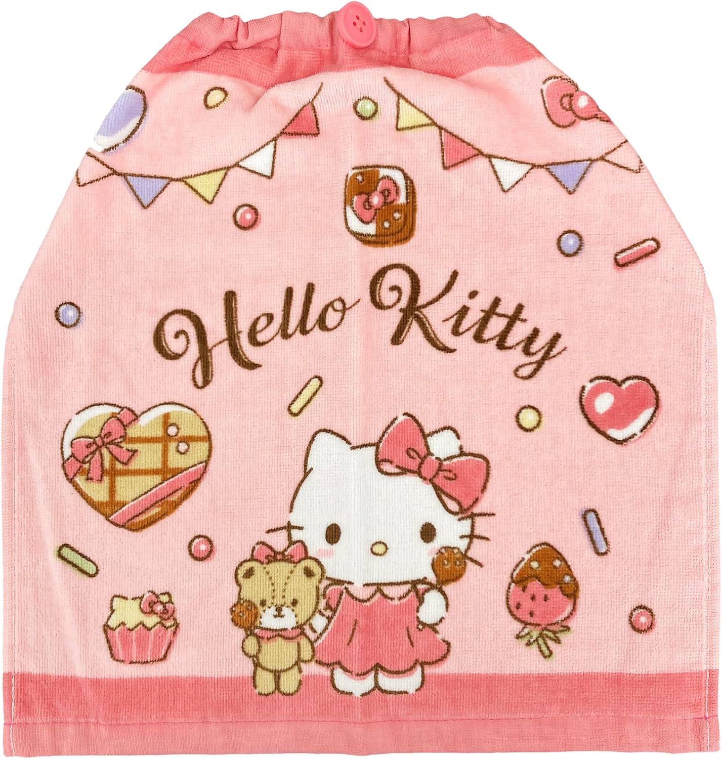 林(Hayashi) おりこうタオル 約34×35cm サンリオ ハローキティ チョコだいすき WO466600