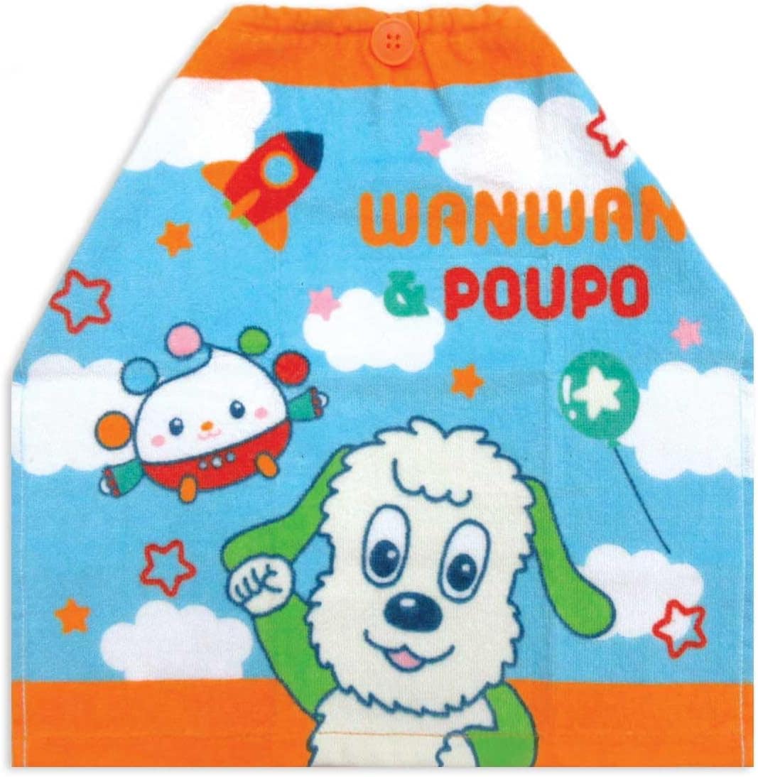 林(Hayashi) いないいないばあっ! おりこうタオル 約34×35cm そらとくも ワンワン 男の子 女の子 幼稚園 保育園 エプロンタオル WO456000