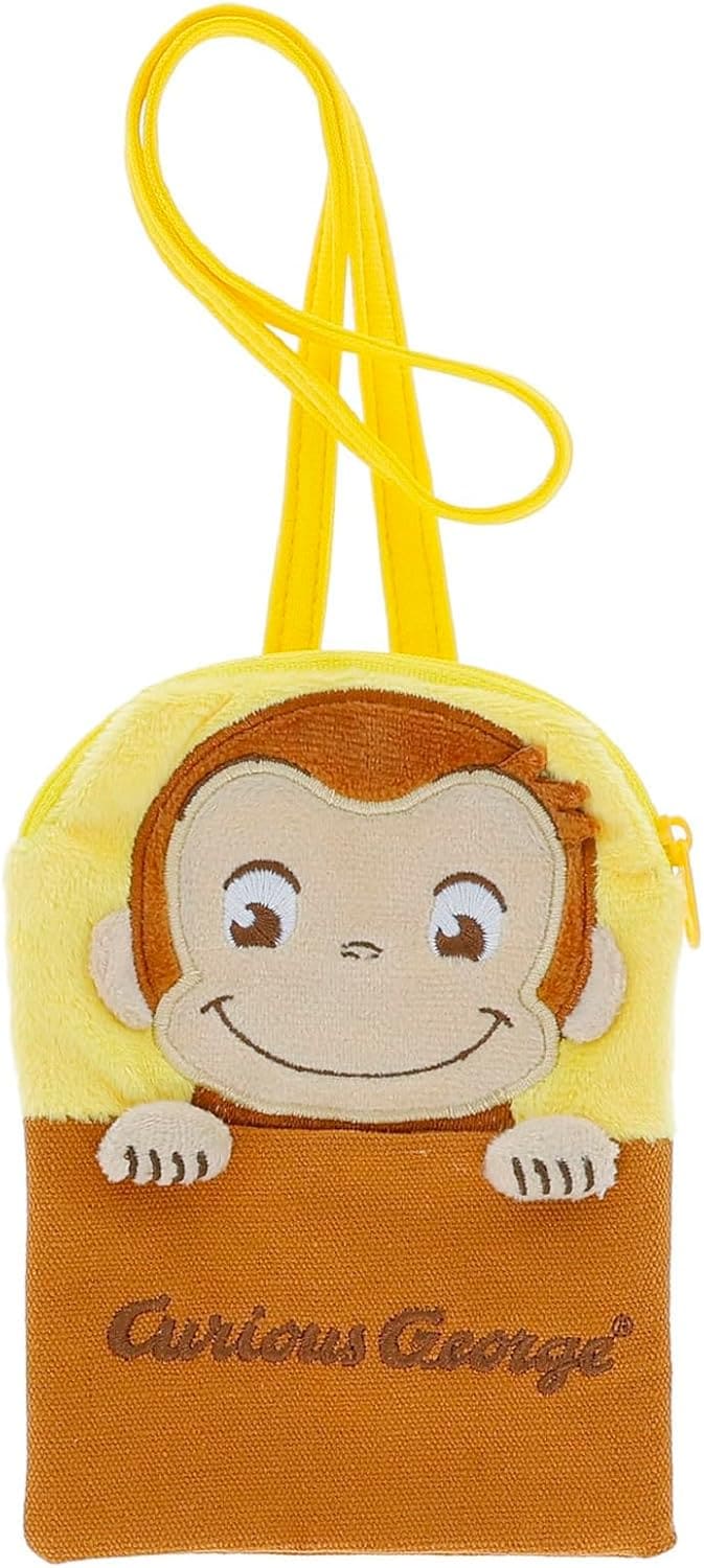 丸眞 マスコットポケットポーチ おさるのジョージ ひょっこり