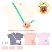 アンパンマン 天竺 ポシェット風 半袖Ｔシャツ Anpanman|キャラクター用品