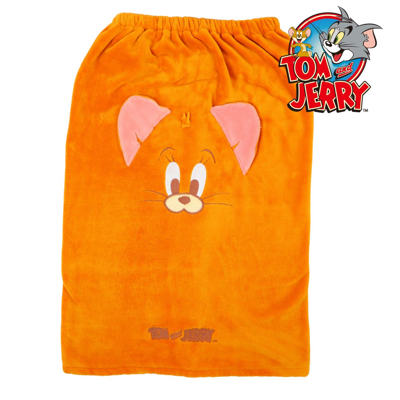 【巻きタオル】トムとジェリー「アップリケジェリー」マイクロマキタオル 女の子 男の子 キャラクター プールタオル 水泳 スイミング 海