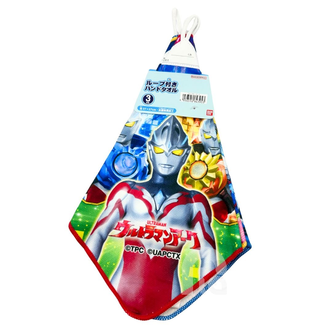 【３枚組】 ウルトラマンアーク ループ付きハンドタオル 2024年版