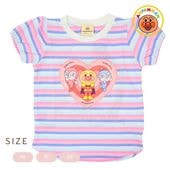 アンパンマン マルチボーダー柄 天竺 半袖Tシャツ ベビー服 Anpanman|キャラクター用品