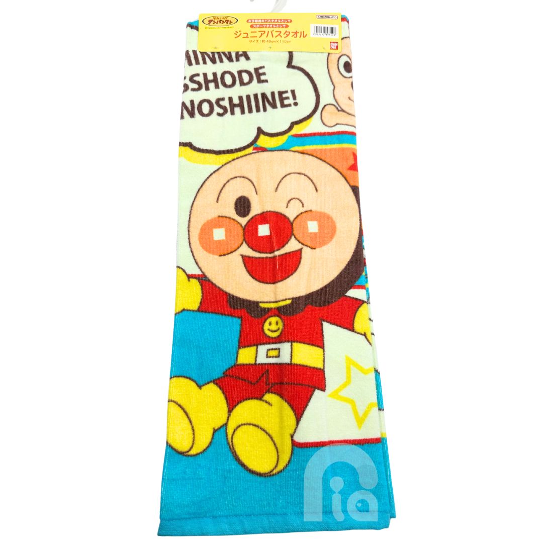 丸眞 アンパンマン アンパンマン ジュニアバスタオル みんなしゅうごう 丸眞 あんぱんまん ロングタオル 891508