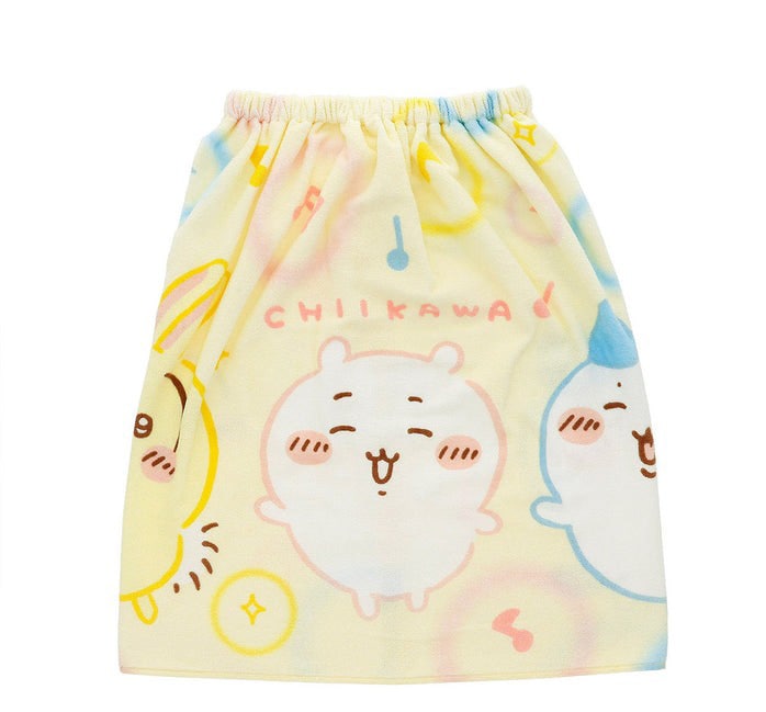 【巻きタオル】[60cm丈巻きタオル] ちいかわ 60cm丈巻きタオル（おどろうちいかわ） バスタオル サマーアイテム 巻きタオル ラップタオル