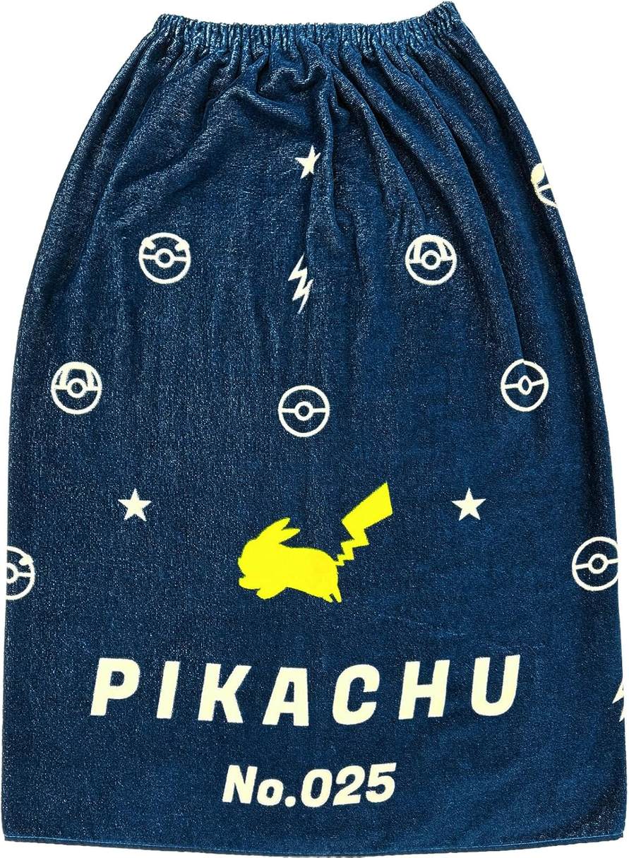【巻きタオル】[80cm丈巻きタオル]ポケモン Lサイズ ラップタオル 約80×120cm　プール　水泳