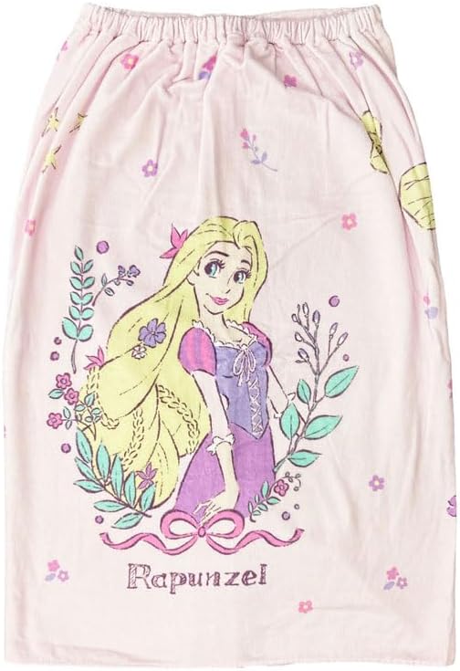 【巻きタオル】[80cm丈巻きタオル]ラップタオル Lサイズ 約80×120cm ディズニープリンセス ディアレスト ラプンツェル　プール　水泳