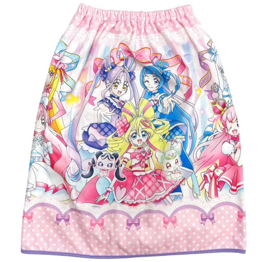 【巻きタオル】[60cm丈巻きタオル]プリキュアオールスターズ マイクロファイバー マキマキタオル 60cm ラップタオル 巻きタオル 子供用 プールタオル