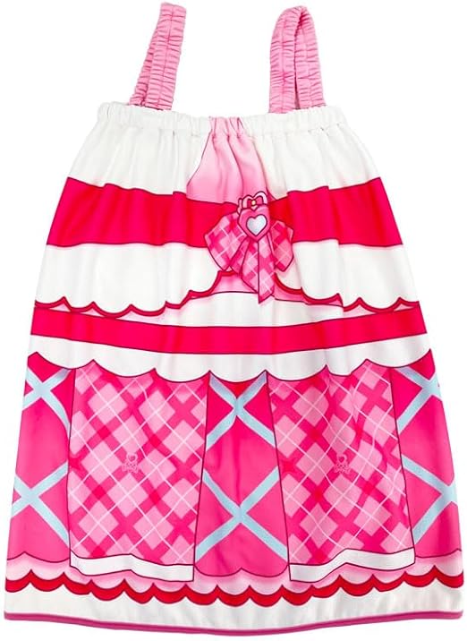 【巻きタオル】キミとアイドルプリキュア♪ ラップドレス（変身ドレス風） 昇華転写プリント 約60×110cm　ラップタオル 