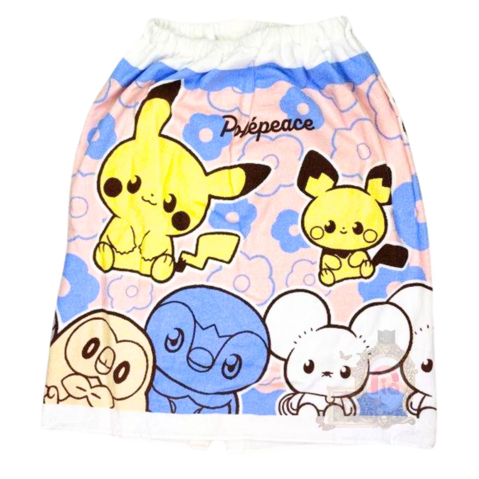 ポケットモンスター 女児 巻きタオル 60cm【ピカチュウ・ポッチャマなど人気ポケモン大集合】