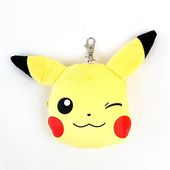 ポケットモンスター フェイスパスケース ピカチュウ ウインク H163×W111×D20mm PM-FPA2-PW|キャラクター用品