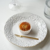 ＊Blossom＊Plate 【美濃焼　小皿　中皿　大皿　プレート　日本製】135plate 【White】|キャラクター用品