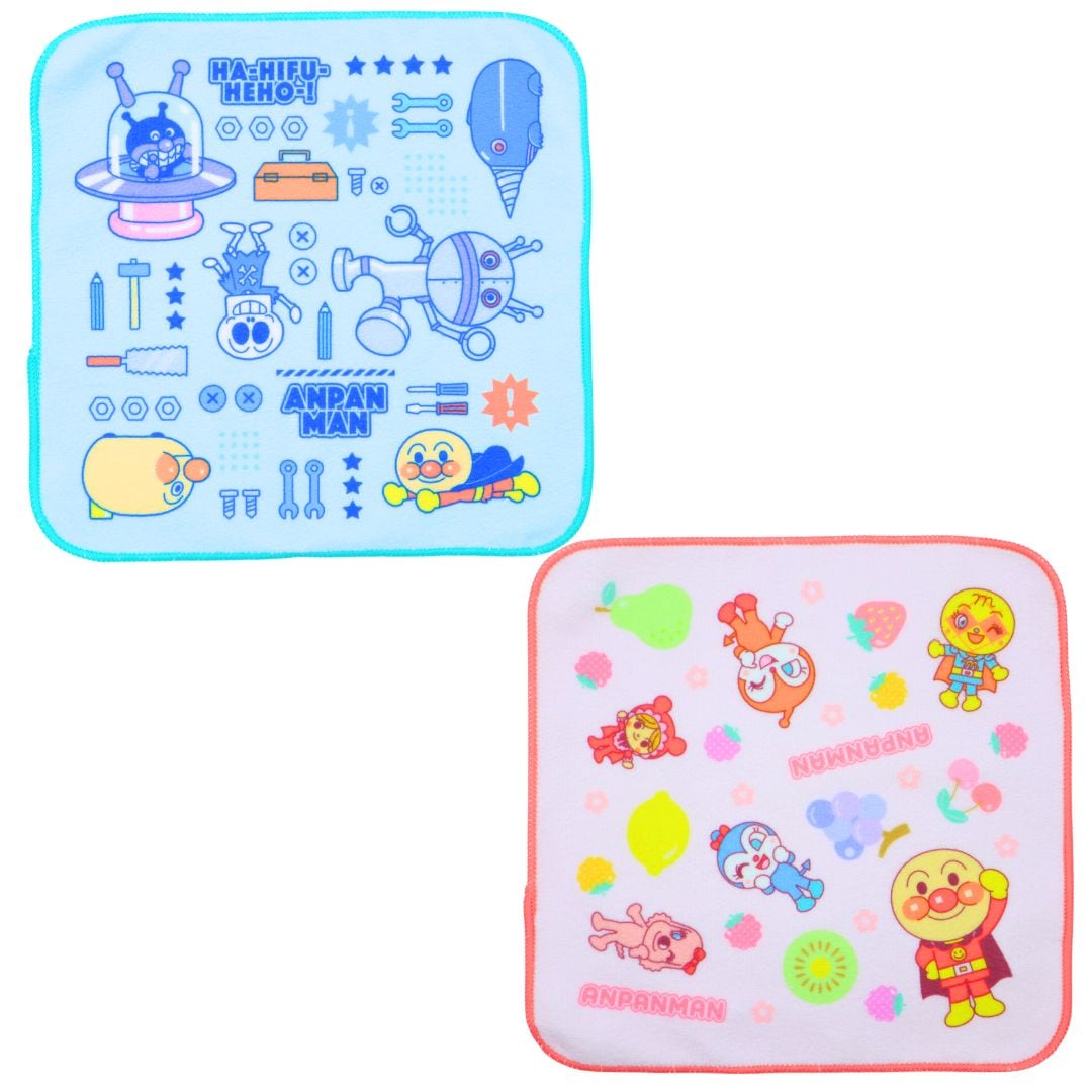 アンパンマン ミニタオル 約25×25cm プチタオル ハンカチ 2025-2026年版 anpanman キャラクタータオル