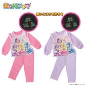 キミとアイドルプリキュア♪ 変身！光るパジャマ 長袖 上下セット 女児用  100cm／110cm／120cm/130cm|キャラクター用品