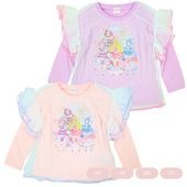 BANDAI キミとアイドルプリキュア♪ 長袖Tシャツ 重ね着風 チュール付き EG9193 100cm／110cm／120cm／130cm|キャラクター用品