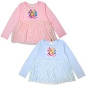 BANDAI キミとアイドルプリキュア♪ 長袖Tシャツ リボン柄 チュール付き EG9191 100cm／110cm／120cm／130cm|キャラクター用品