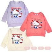 【本体綿100％】2025年 秋冬 ハローキティ HELLO KITTY 裏起毛 スウェットシャツ PICK PICK|キャラクター用品