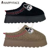 HAPPY FACE ハッピーフェイス 厚底 ボアサンダル クロッグサンダル レディース 29917 サボサンダル エコファー モコモコ 防寒 |キャラクター用品