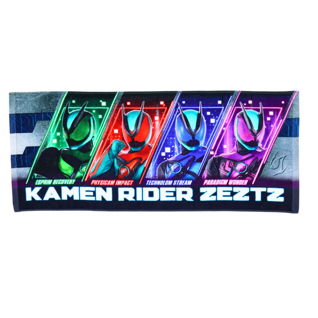 仮面ライダーゼッツ フェイスタオル 綿100％ 約34×80cm
