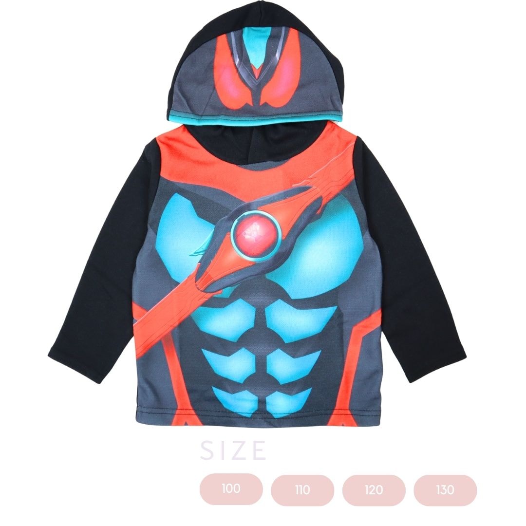 BANDAI 仮面ライダーゼッツ 変身パーカー EQ8907 フード付きトレーナー 裏毛 男の子