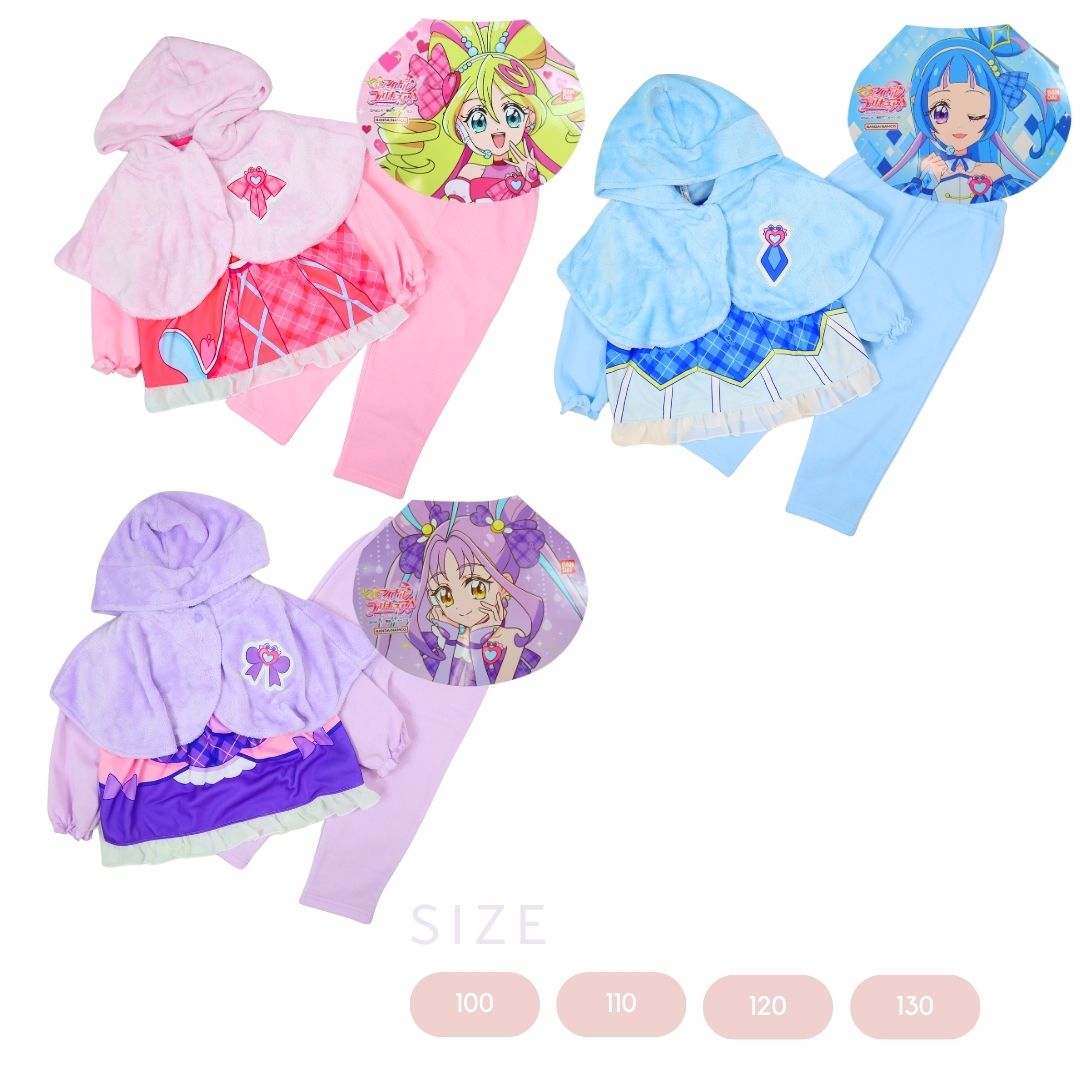 2025秋冬 キミとアイドル プリキュア パジャマ 長袖 子供服 キッズ 女児 女の子 テレビ アニメ キャラクターグッズ 100 110 120 130