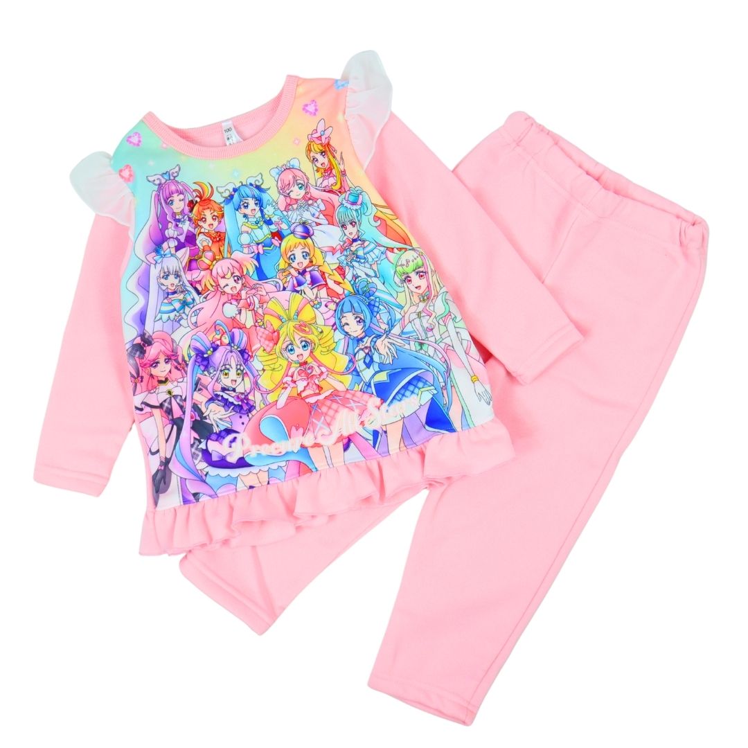 キミとアイドルプリキュア♪ パジャマ 長袖 上下セット 100cm～130cm