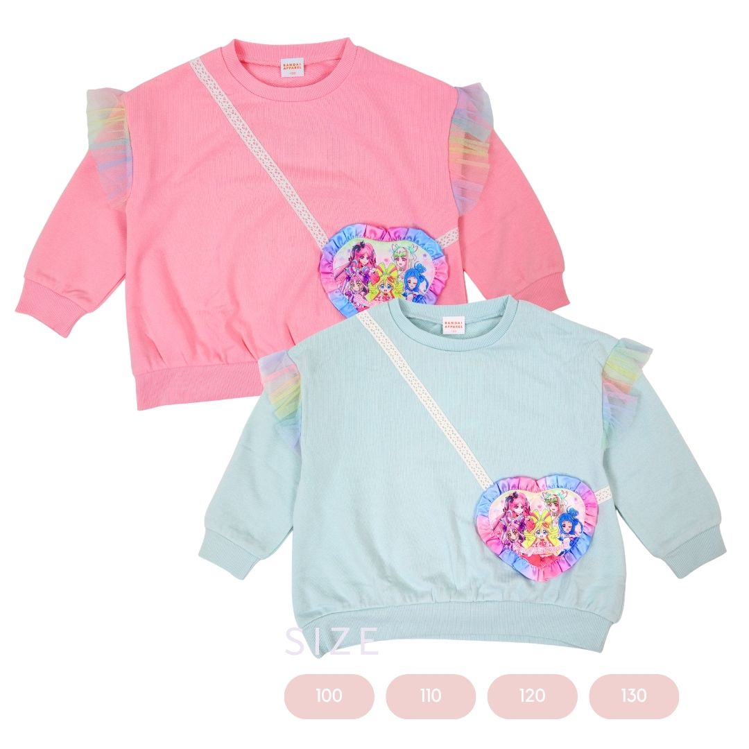 【バンダイ正規品】キミとアイドルプリキュア♪ 裏毛トレーナー 女の子 長袖 子供服 キャラクター スウェット EG8917