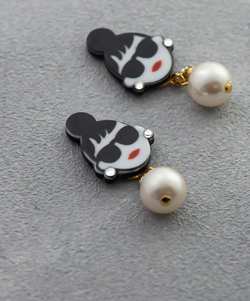 HAPPYFACE × PiPPi コラボ ハッピーパール 貼るだけピアス