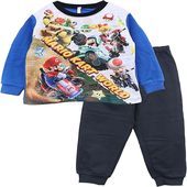 マリオカート ワールド 光るパジャマ 起毛 長袖 冬用 男の子 110cm 120cm 130cm 140cm  あったか ルームウェア 上下セット 蓄光プリント プレゼント ギフト|キャラクター用品