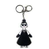 【高級感シルバー】HAPPY FACE キーチャーム EMMA｜上品スマイルが可愛い♪|キャラクター用品
