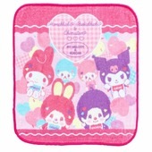 【モンチッチ】モンチッチ×サンリオキャラクターズ ミニタオル（カラフルハート）2851310