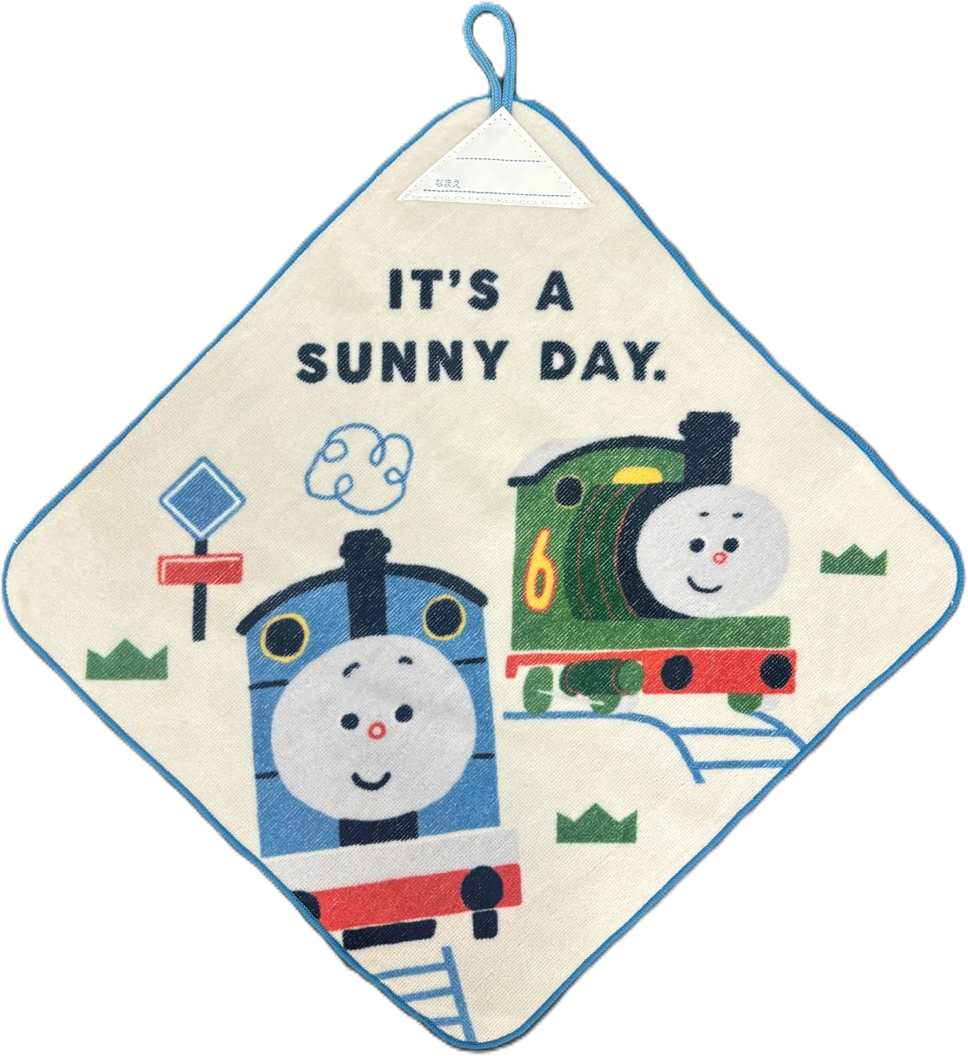 林(Hayashi) ループ付ハンドタオル 約34×34cm トーマス×つむぱぱ イッツサニーデイ WP450300