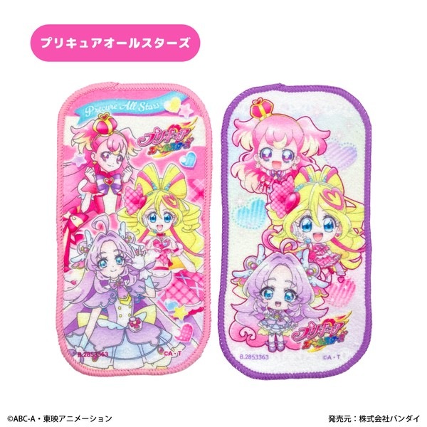 26プリキュア】名探偵プリキュア！　マイクロファイバー　プチタオル2枚組　約10×20cm プリキュアオールスターズ