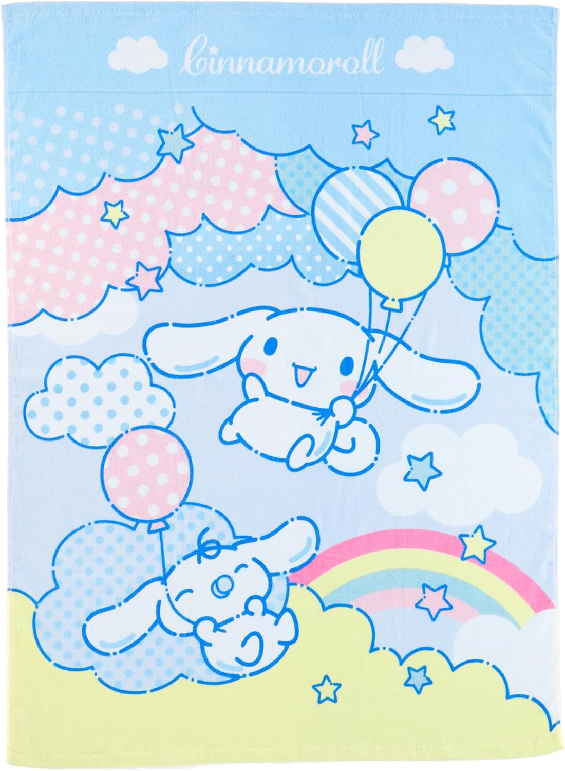 丸眞 子供用タオルケット サンリオ シナモロール きらふわおそら 約85×115cm 綿100％ お昼寝ケット