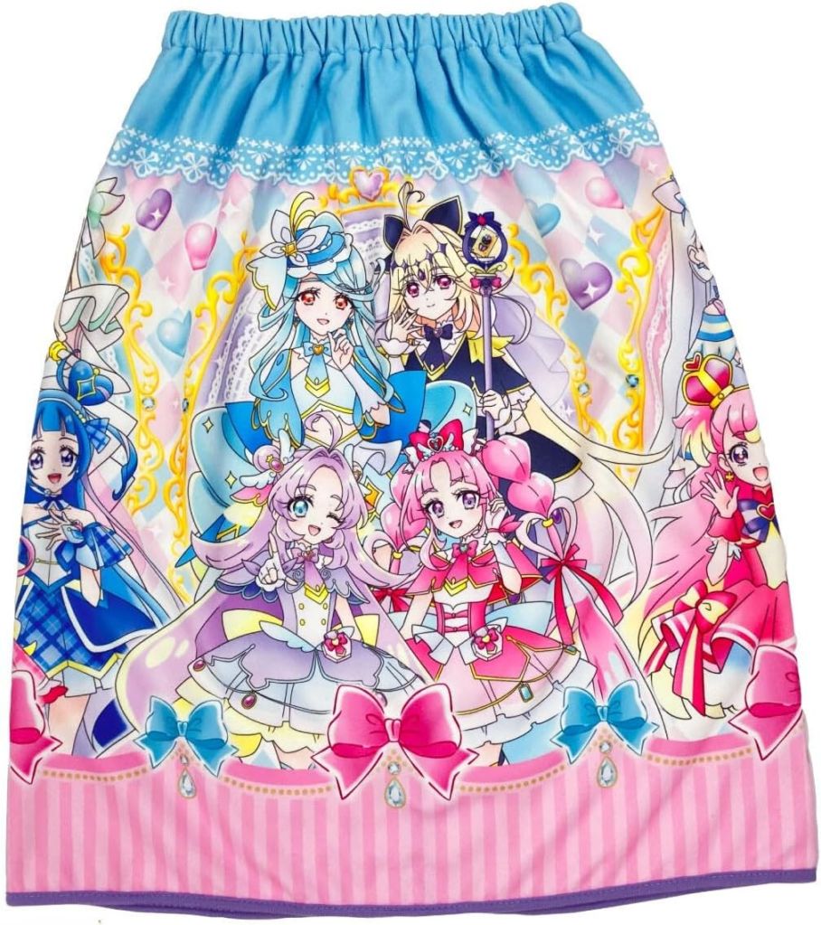 【巻きタオル】[60cm丈巻きタオル]名探偵プリキュア！ プリキュアオールスターズ ラップタオル 巻きタオル 60cm スナップボタン付き プールタオル 女の子