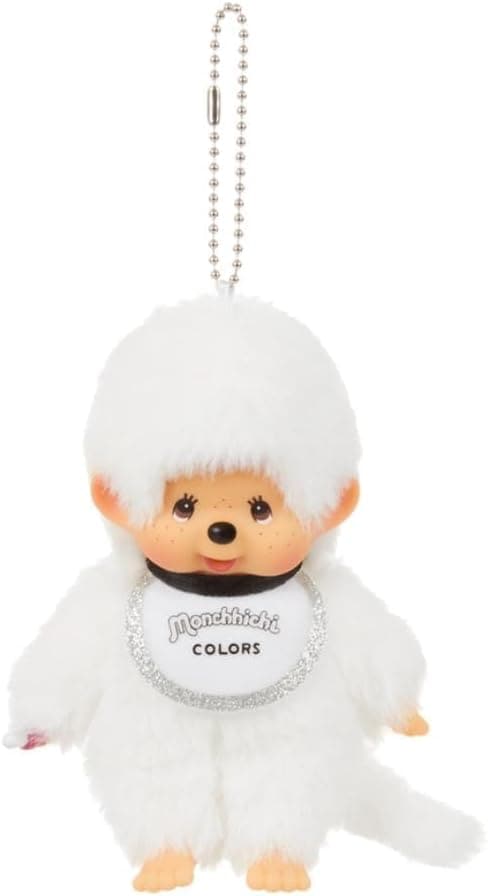 【モンチッチ】セキグチ モンチッチ COLORS キーチェーン ホワイト ぬいぐるみマスコット