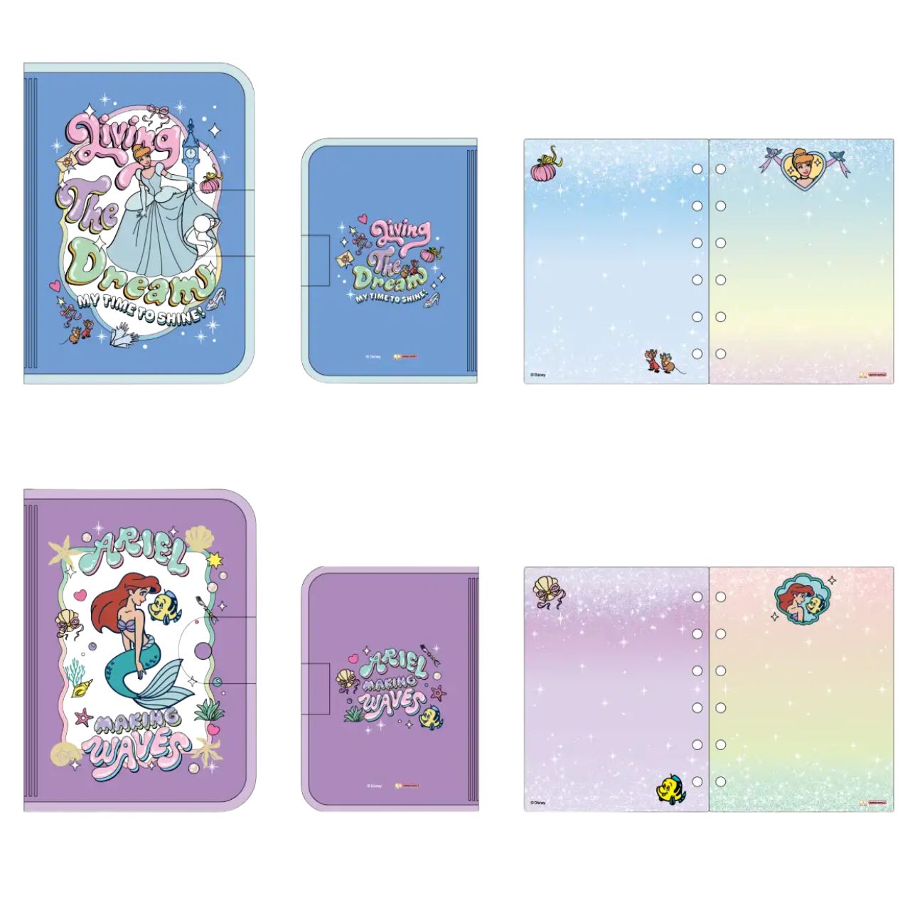 ディズニープリンセス クリアシールバインダー シンデレラ アリエル シール収納 Disney