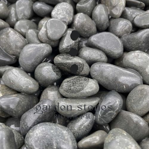 天然　IDN黒玉砂利（天然黒砂利）　1kg　4サイズ(12mm～40mmまで）　良質の色合いで日本庭園や室内装飾にもおすすめ