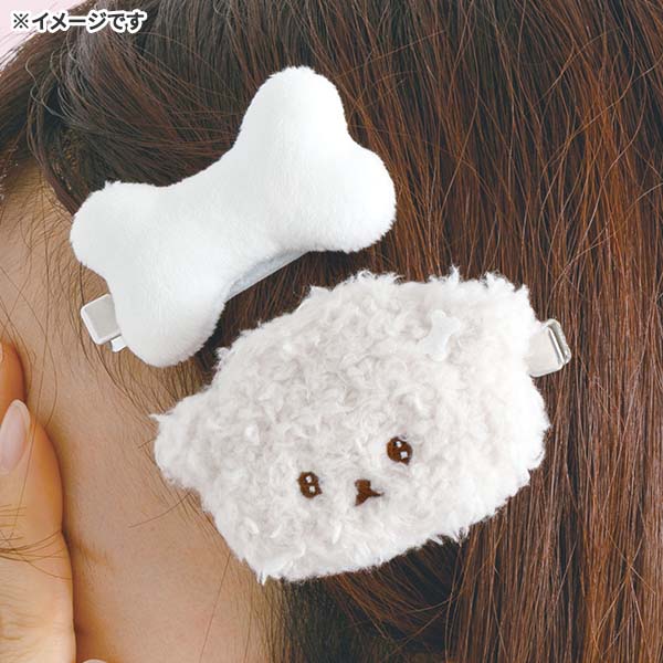 サンエックス いしよわちゃん 推しだいすき ぬいぐるみヘアクリップセット FE46601 前髪クリップ 2個セット ヘアアクセ