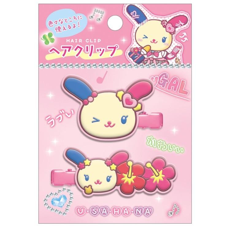 ウサハナ ヘアクリップ コギャル 376354 サンリオ usahana 前髪クリップ 2個セット