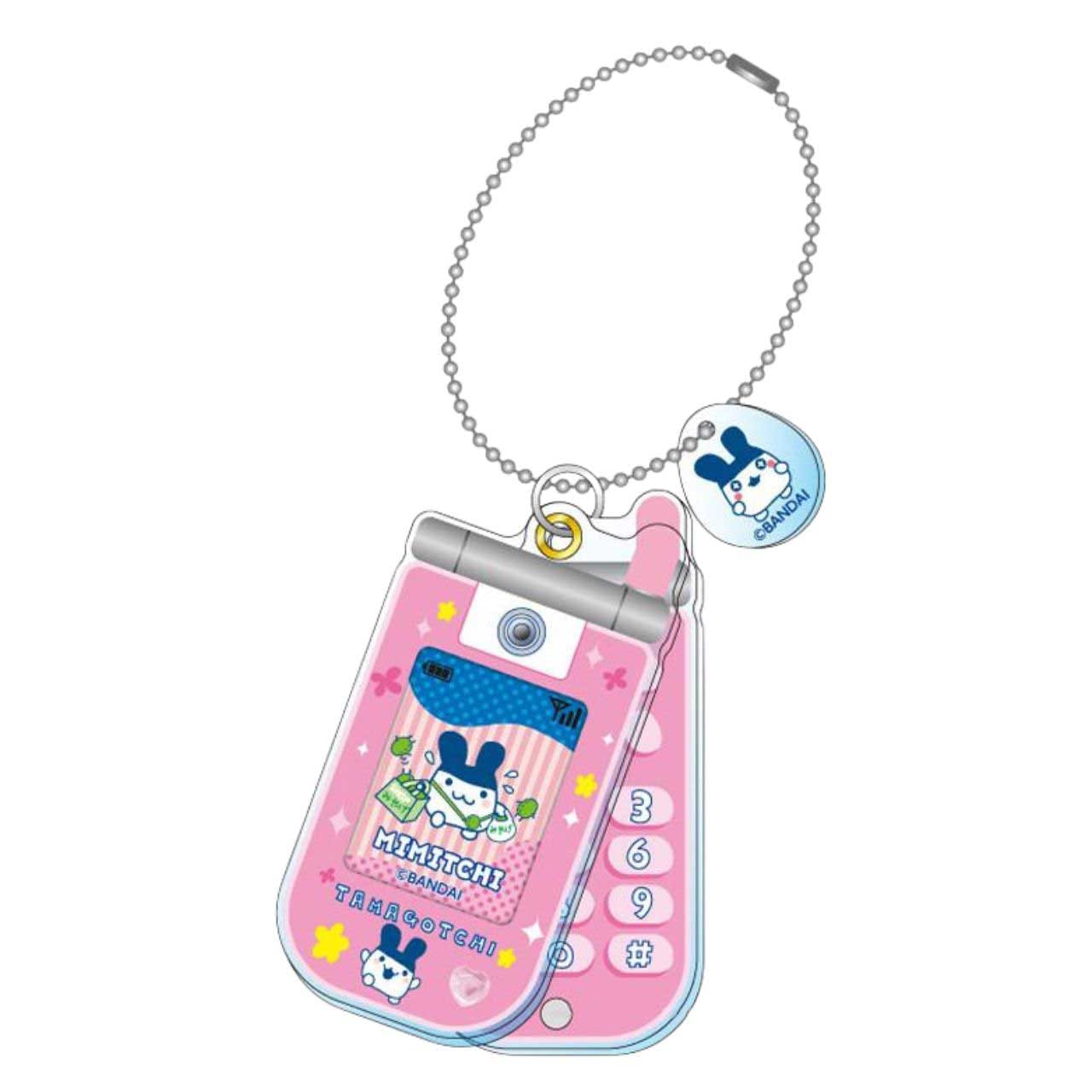 ティー・シー・ピー(TCP) たまごっち tamagotchi スライドガラケーキーホルダー みみっち ピンク