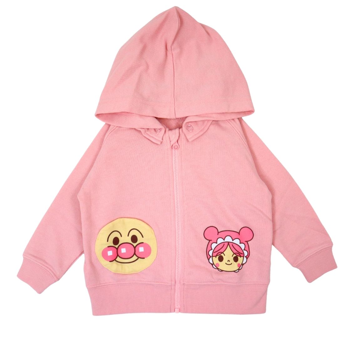 アンパンマン フード付きパーカー 子供服 裏毛 長袖
