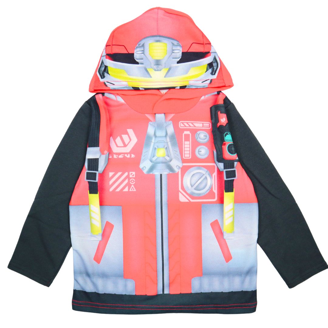 2026年秋冬 ウルトラマンテオ 変身パーカー FR8970 100 110 120 130cm｜なりきり スウェット 長袖 フード付き 男の子 キッズ 子供服 ハロウィン 仮装 BANDAI
