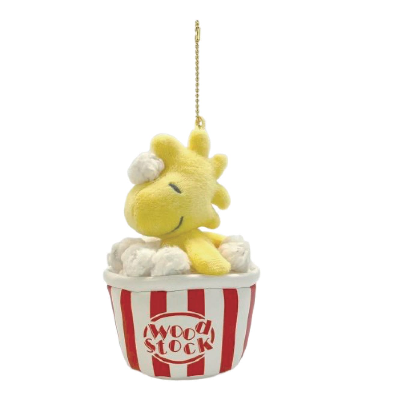 ウッドストック 遊園地 マスコット ポップコーン 約幅9×奥行7×高さ14cm キャラクター グッズ 置物 インテリア