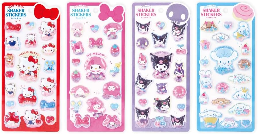 サンリオ シェイカーシール うもれっコ 4枚セット ハローキティ マイメロディ クロミ シナモロール ティーズファクトリー